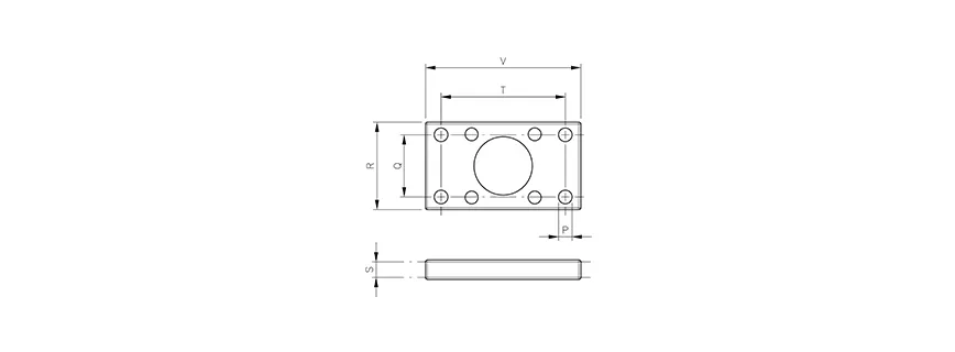 Flange | fits ISO-VDMA HAFNER DF