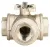 2/2 or 3/2-way brass ball valve, 2-part Burkert type 2660
