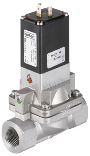 Water solenoid valve Burkert type 5282 - Servo-assisted 2/2-way diaphragm valve