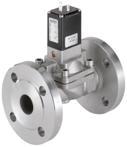 Water solenoid valve Burkert type 5282 - Servo-assisted 2/2-way diaphragm valve