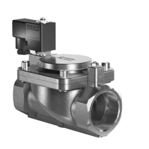 Solenoid valve for gaseous and liquid media GSR 40