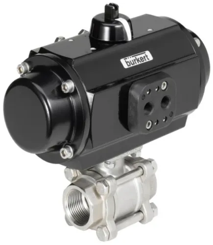 Ball valve / Butterfly valve with pneumatic rotary actuator Burkert type 8805