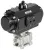 Ball valve / Butterfly valve with pneumatic rotary actuator Burkert type 8805