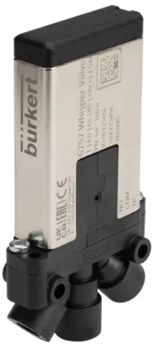 Solenoid valve Burkert type 6757 - 2/2 or 3/2-way Whisper Valve with media separation