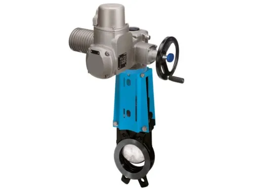 Knife-gate valve with single-action pneumatic actuator END-Armaturen WGExxx/ML