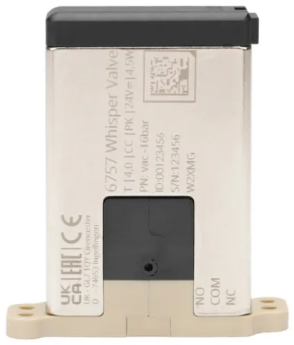 Solenoid valve Burkert type 6757 - 2/2 or 3/2-way Whisper Valve with media separation