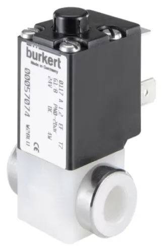 Solenoid valve Burkert type 0117 - 2/2 way Plunger-Solenoid Valve with separating diaphragm