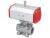 Stainless steel ball valve threaded with pneumatic actuator END-Armaturen ZA-ED / ZA-EE
