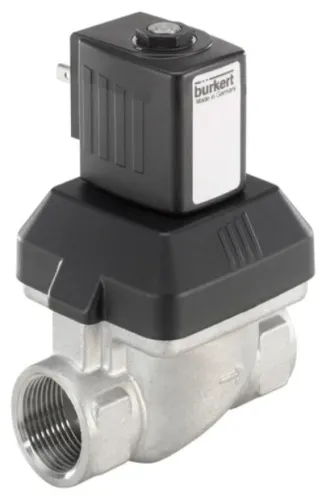 Water solenoid valve Burkert type 6213 - Servo-assisted 2/2-way diaphragm valve