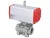 Stainless steel ball valve threaded with pneumatic actuator END-Armaturen ZA-ED / ZA-EE