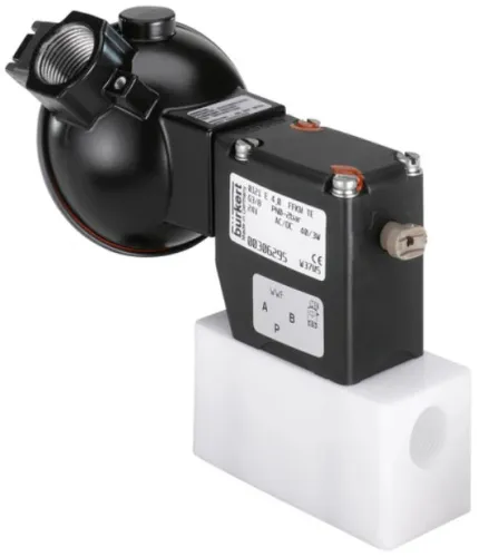 Solenoid valve Burkert type 0121 - Direct-acting 2/2 or 3/2-way pivoted armature valve