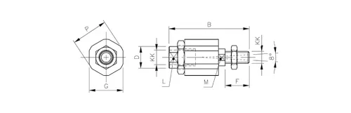 Flexible joint | for piston rod HAFNER FK