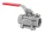 Stainless steel ball valve threaded with hand lever END-Armaturen PE