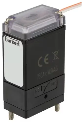 Solenoid valve Burkert type 0127 - Direct-acting 2/2 or 3/2 way Rocker-Solenoid Valve with separating diaphragm