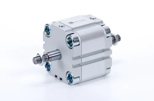 Double acting cylinder | through piston rod | magnetic piston | male thread | Q-series HAFNER QBF