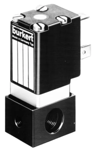 Solenoid valve Burkert type 0201 - Direct-acting 2/2-way plunger valve