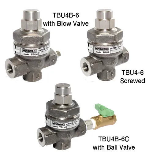 Temperature Control Steam Traps Miyawaki TBU4 / TBU4B/ TBU4B-C
