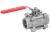 Stainless steel ball valve threaded with hand lever END-Armaturen PE