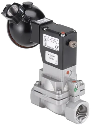 Water solenoid valve Burkert type 5282 - Servo-assisted 2/2-way diaphragm valve