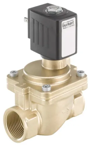 Water solenoid valve Burkert Type 6281 - Servo-assisted 2/2-way diaphragm valve