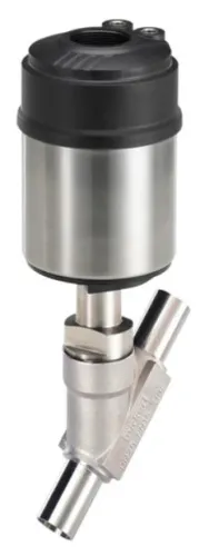 Pneumatically operated 2-way angle seat control valve Burkert Type 2300