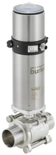 Ball valve / Butterfly valve with pneumatic rotary actuator Burkert type 8805