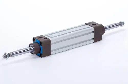 Double acting cylinder | adjustable cushioning | through piston rod | magnetic piston | D-series HAFNER DBP