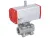 Stainless steel ball valve threaded with pneumatic actuator END-Armaturen ZA-ED / ZA-EE