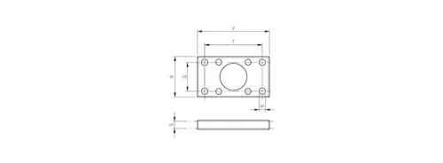 Flange | fits ISO-VDMA HAFNER DF