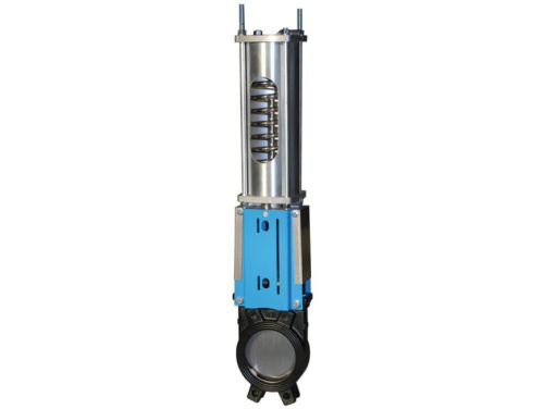 Knife-gate valve with single-action pneumatic actuator END-Armaturen WGExxx/PSNC Knife-gate valve with single-action pneumatic actuator END-Armaturen WGExxx/PSNC