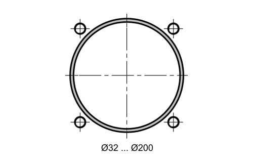 Stainless steel double acting cylinder | adjustable cushioning | magnetic piston | INOX | M-series HAFNER DIMX