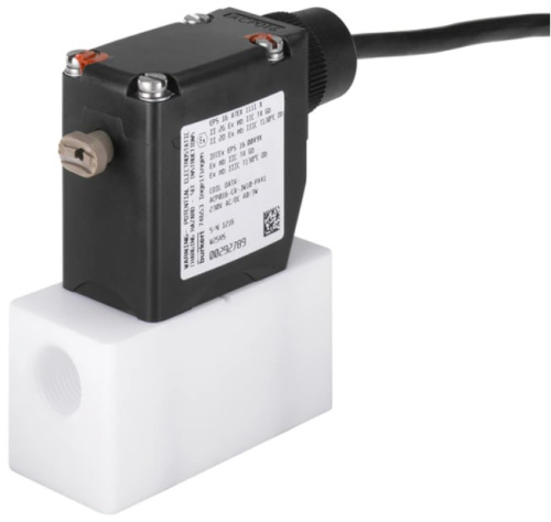 Solenoid valve Burkert type 0121 - Direct-acting 2/2 or 3/2-way pivoted armature valve Solenoid valve Burkert type 0121 - Direct-acting 2/2 or 3/2-way pivoted armature valve
