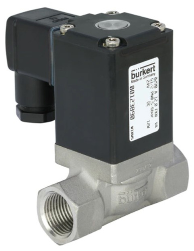 Water solenoid valve Burkert type 0290 - Servo-assisted 2/2-way diaphragm valve