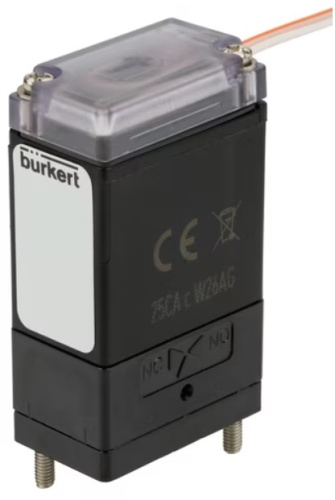 Solenoid valve Burkert type 0127 - Direct-acting 2/2 or 3/2 way Rocker-Solenoid Valve with separating diaphragm