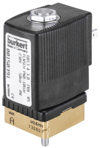 Solenoid valve Burkert type 6013 - Plunger valve 2/2-way direct-acting