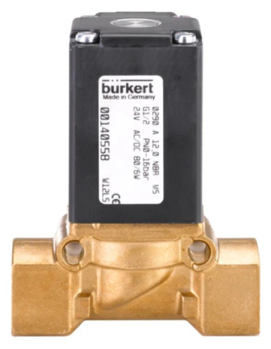 Water solenoid valve Burkert type 0290 - Servo-assisted 2/2-way diaphragm valve Water solenoid valve Burkert type 0290 - Servo-assisted 2/2-way diaphragm valve