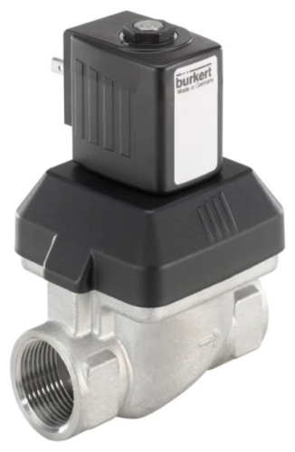 Water solenoid valve Burkert type 6213 - Servo-assisted 2/2-way diaphragm valve