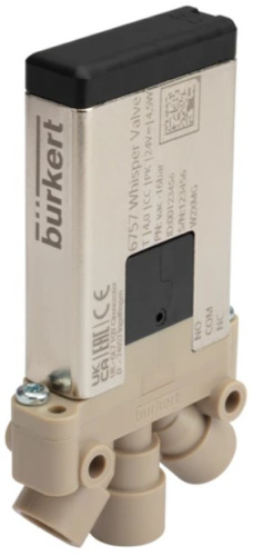Solenoid valve Burkert type 6757 - 2/2 or 3/2-way Whisper Valve with media separation Solenoid valve Burkert type 6757 - 2/2 or 3/2-way Whisper Valve with media separation