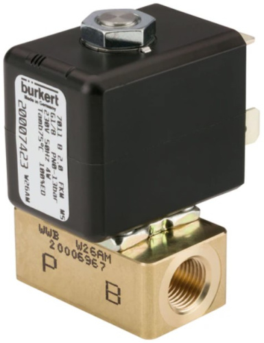 Solenoid valve Burkert type 7011 - Direct-acting 2/2-way plunger valve Solenoid valve Burkert type 7011 - Direct-acting 2/2-way plunger valve