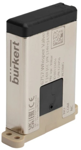 Solenoid valve Burkert type 6757 - 2/2 or 3/2-way Whisper Valve with media separation Solenoid valve Burkert type 6757 - 2/2 or 3/2-way Whisper Valve with media separation