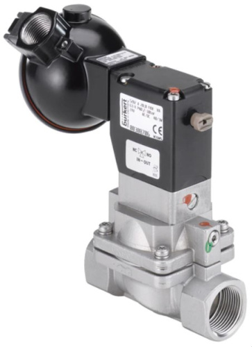 Water solenoid valve Burkert type 5282 - Servo-assisted 2/2-way diaphragm valve