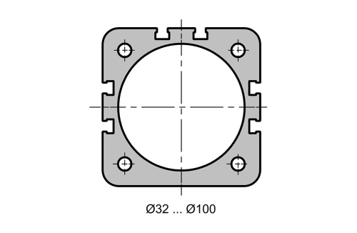 Single acting cylinder | spring pushes piston rod out | magnetic piston | male thread | Z-series HAFNER ZEFV