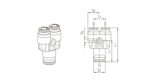 Push-in connector | Y | Series 900 HAFNER 982P