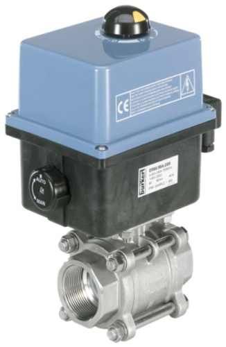 Ball valve / butterfly valve with electrical rotary actuator Burkert type 8804 Ball valve / butterfly valve with electrical rotary actuator Burkert type 8804