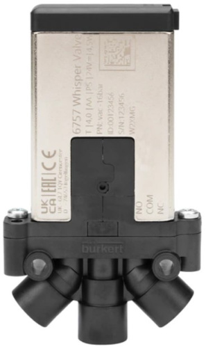 Solenoid valve Burkert type 6757 - 2/2 or 3/2-way Whisper Valve with media separation Solenoid valve Burkert type 6757 - 2/2 or 3/2-way Whisper Valve with media separation