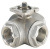 3-Way Ball Valve with T-bore Burkert type TKU003 3-Way Ball Valve with T-bore Burkert type TKU003
