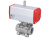 Stainless steel ball valve threaded with pneumatic actuator END-Armaturen ZA-ED / ZA-EE