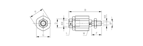 Flexible joint | for piston rod HAFNER FK