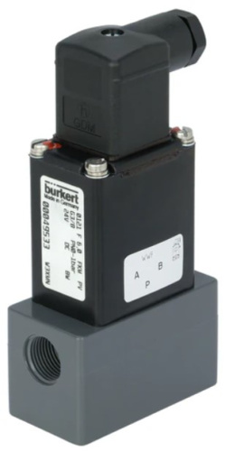 Solenoid valve Burkert type 0121 - Direct-acting 2/2 or 3/2-way pivoted armature valve Solenoid valve Burkert type 0121 - Direct-acting 2/2 or 3/2-way pivoted armature valve