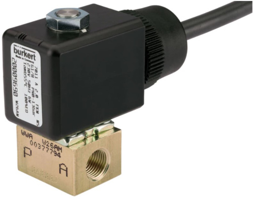 Solenoid valve Burkert type 7011 - Direct-acting 2/2-way plunger valve Solenoid valve Burkert type 7011 - Direct-acting 2/2-way plunger valve